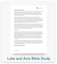 Luke and Acts Bible Study