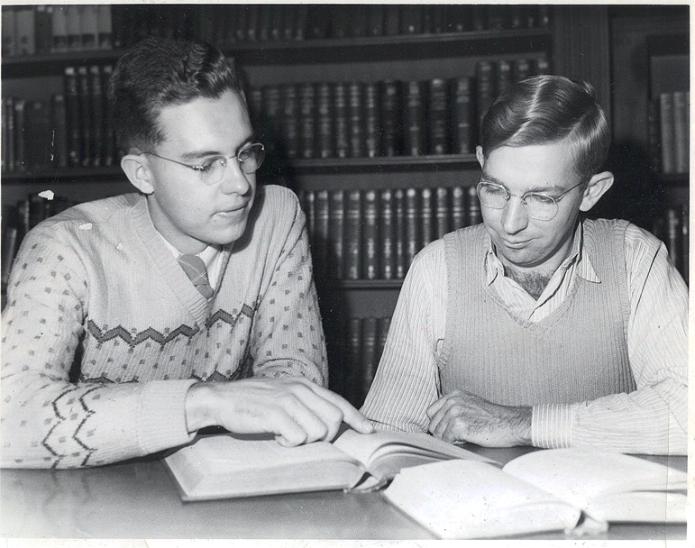 men reading scripture