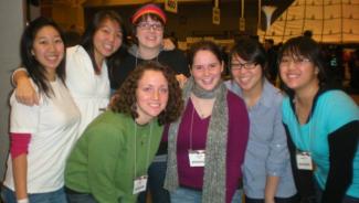 Diverse group photo of young women at Urbana