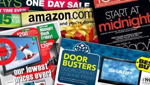 Collage of Black Friday ads