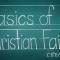 The words "Basics of Christian Faith: Creation" written on green chalkboard