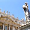 Marble statue outside of Vatican