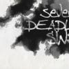 Ink blot on a white background with the words "Seven Deadly Sins" written on it.